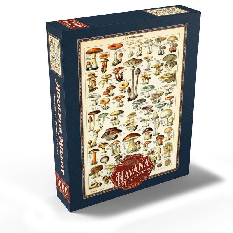 MyPuzzle.com MyPuzzle Champignons - Mushrooms for All  Vintage Art Poster  Adolphe Millot - Premium 1000 Piece Jigsaw Puzzle for Adults - Image 2